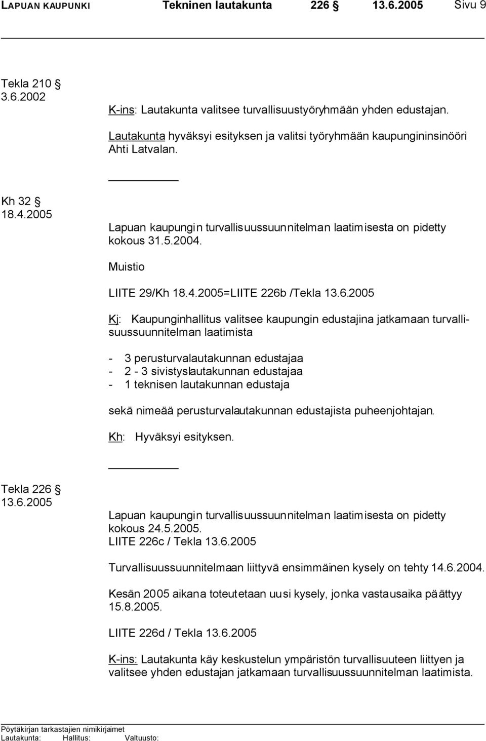 Muistio LIITE 29/Kh 18.4.