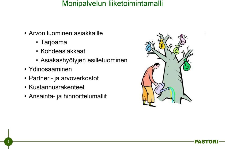 esilletuominen Ydinosaaminen Partneri- ja