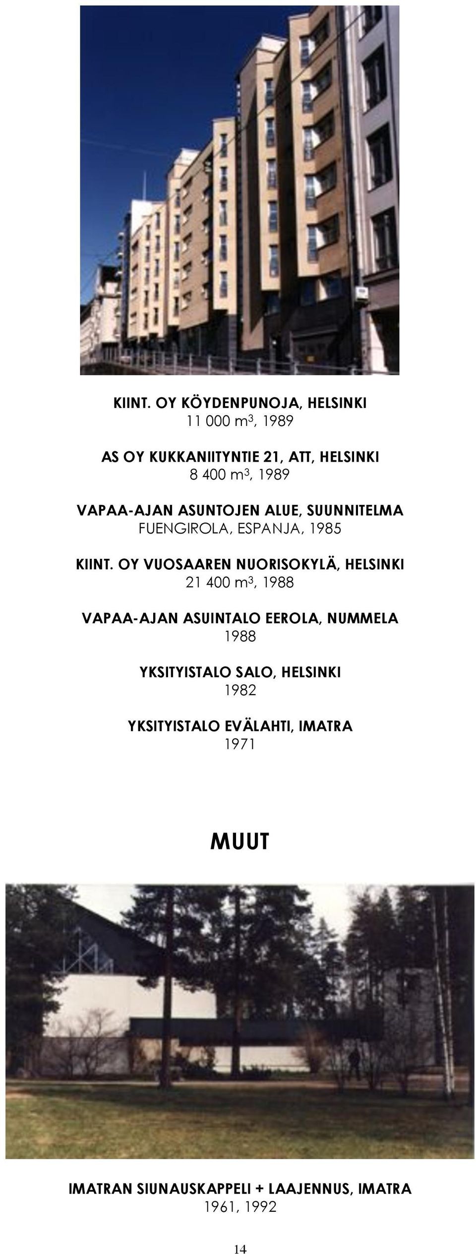 VAPAA-AJAN ASUNTOJEN ALUE, SUUNNITELMA FUENGIROLA, ESPANJA, 1985  OY VUOSAAREN NUORISOKYLÄ,