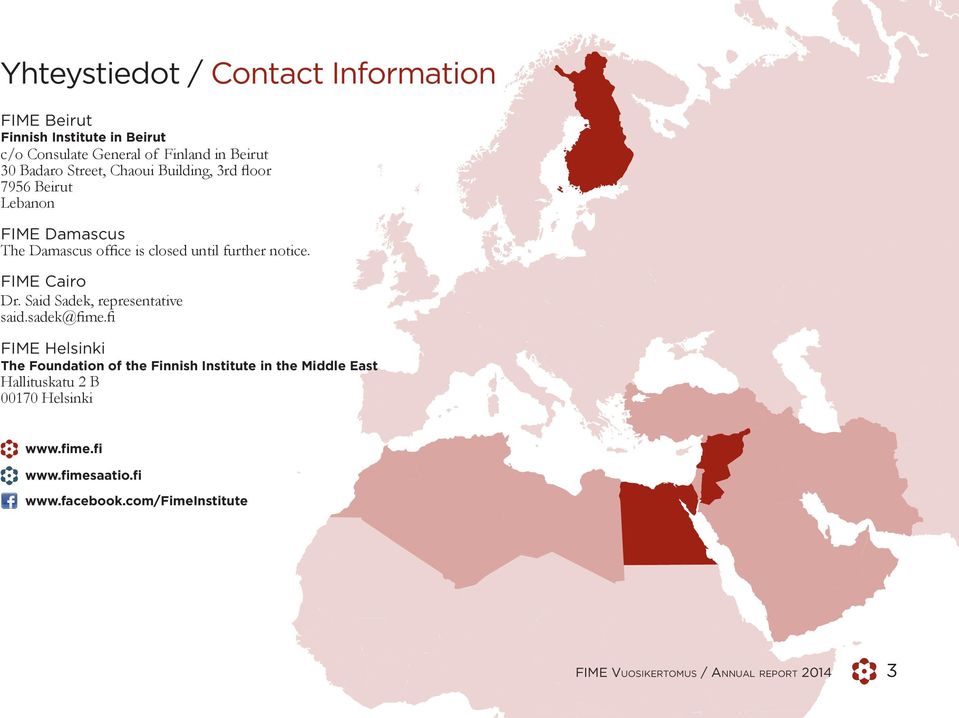 FIME Cairo Dr. Said Sadek, representative said.sadek@fime.