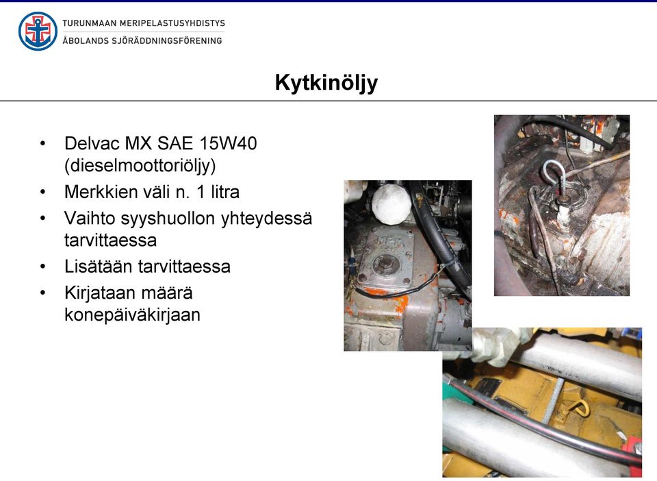 1 litra Vaihto syyshuollon yhteydessä