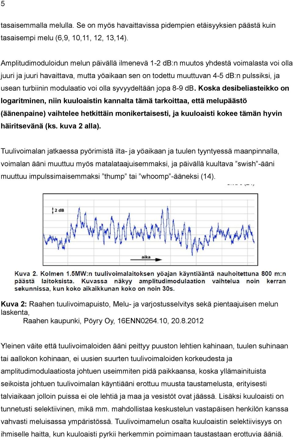 modulaatio voi olla syvyydeltään jopa 8-9 db.