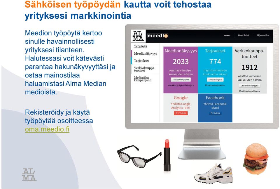 Halutessasi voit kätevästi parantaa hakunäkyvyyttäsi ja ostaa mainostilaa