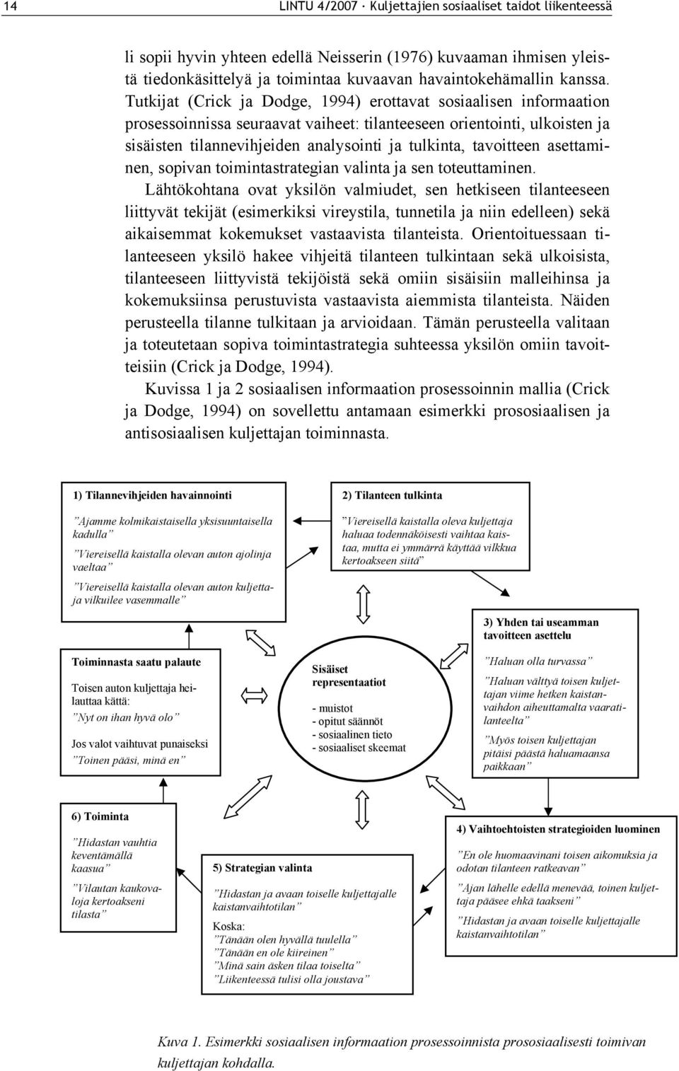 tavoitteen asettaminen, sopivan toimintastrategian valinta ja sen toteuttaminen.