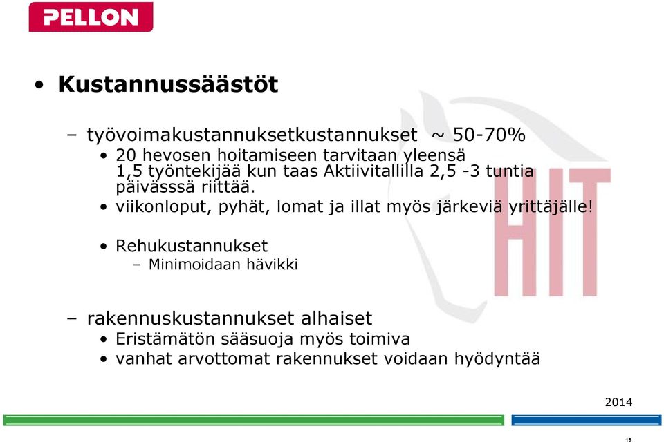 viikonloput, pyhät, lomat ja illat myös järkeviä yrittäjälle!