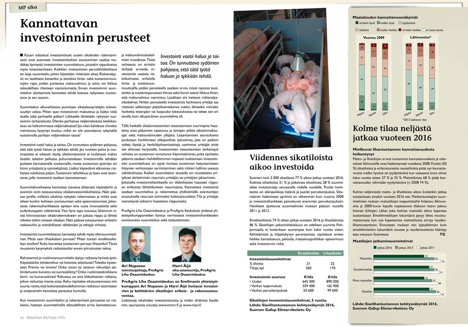 Kaikkien investointien peruslähtökohtana on laaja suunnittelu, johon käytetään riittävästi aikaa.