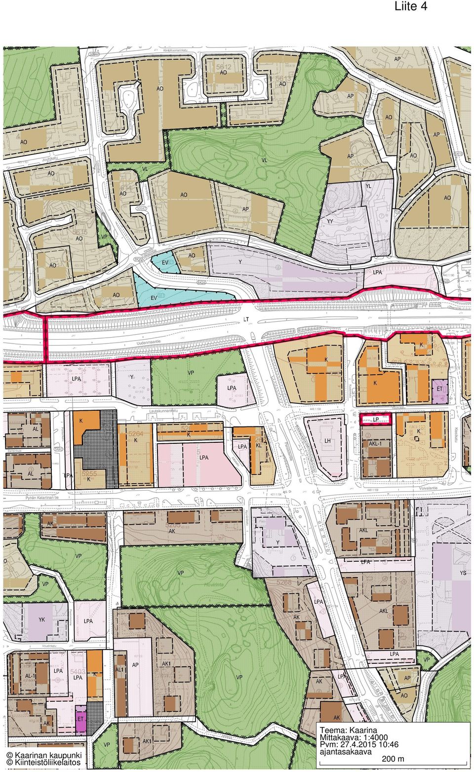 Kaarina Mittakaava: 1:4000
