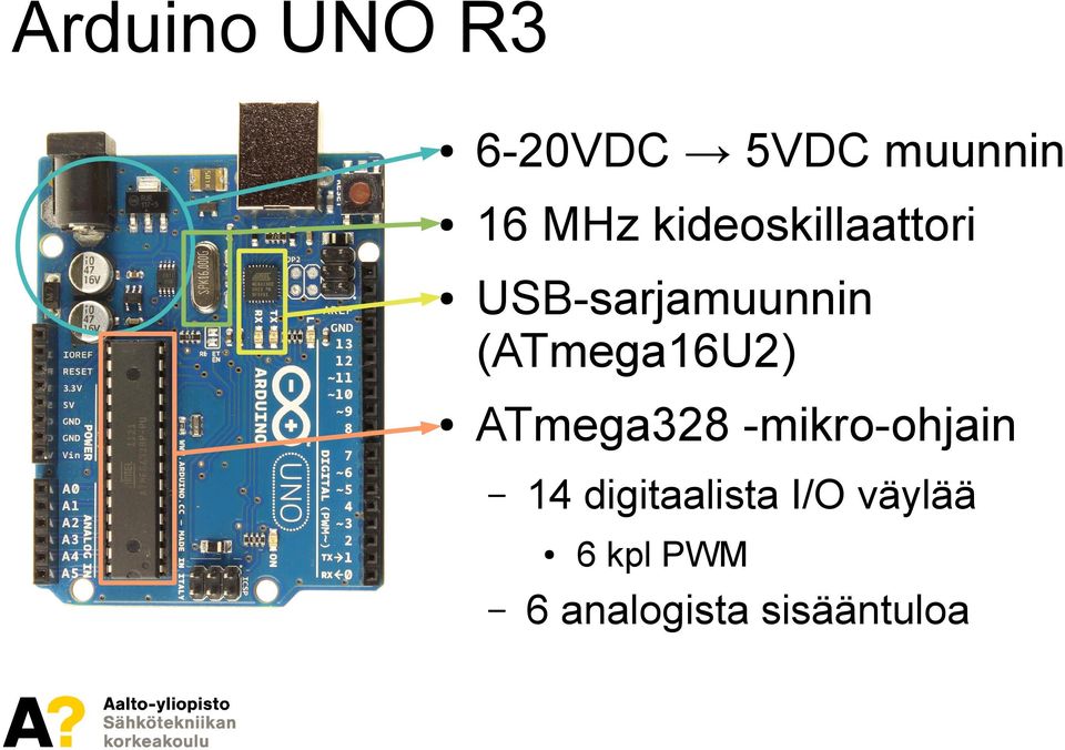 (ATmega16U2) ATmega328 -mikro-ohjain 14