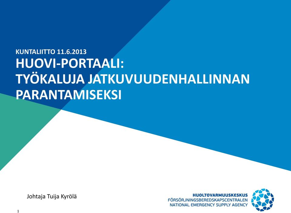 JATKUVUUDENHALLINNAN