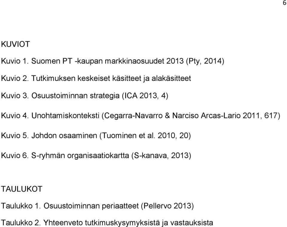 Unohtamiskonteksti (Cegarra-Navarro & Narciso Arcas-Lario 2011, 617) Kuvio 5. Johdon osaaminen (Tuominen et al.