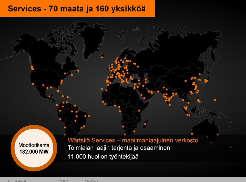 000 MW Wärtsilä Services maailmanlaajuinen