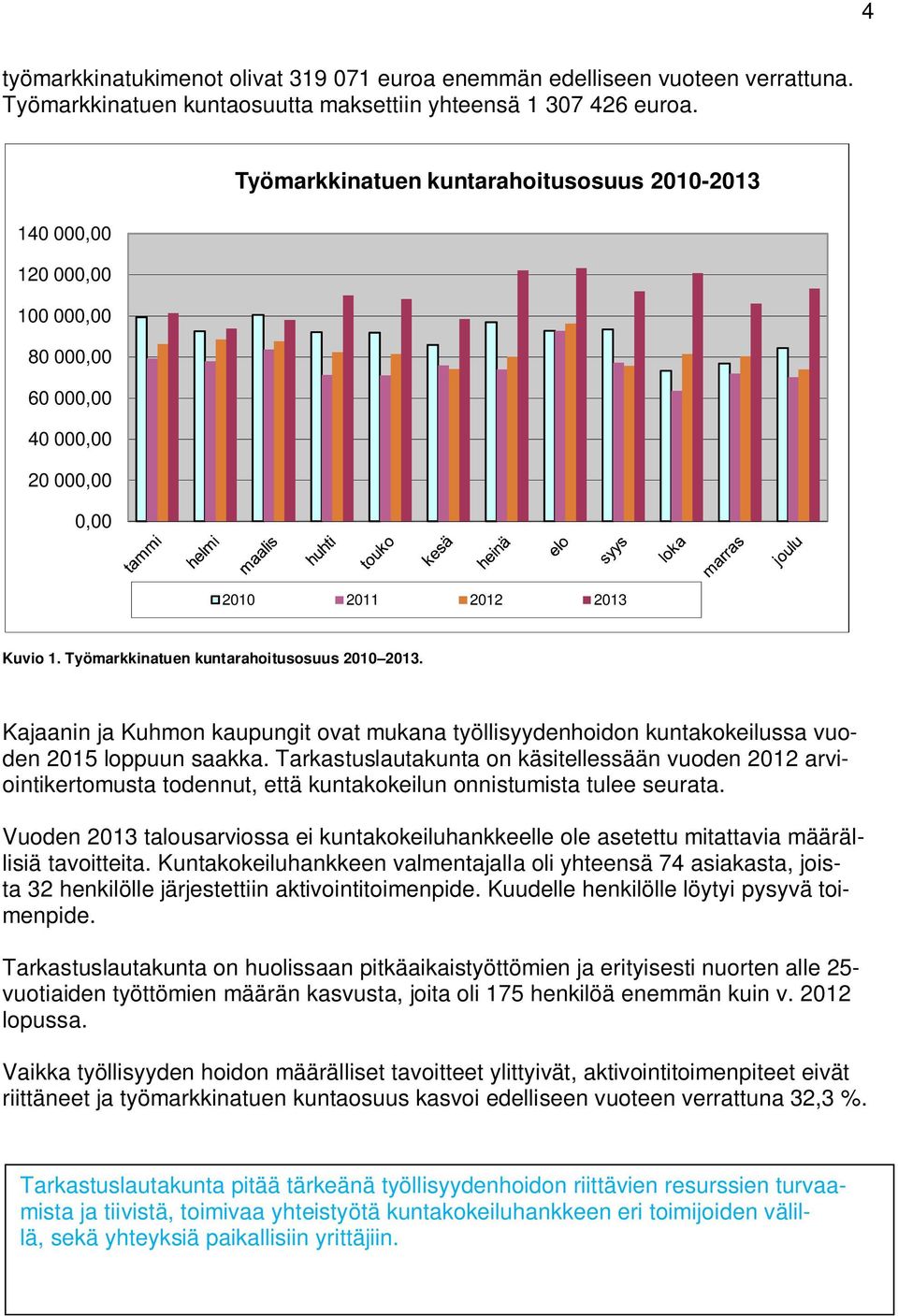 Kajaanin ja Kuhmon kaupungit ovat mukana työllisyydenhoidon kuntakokeilussa vuoden 2015 loppuun saakka.