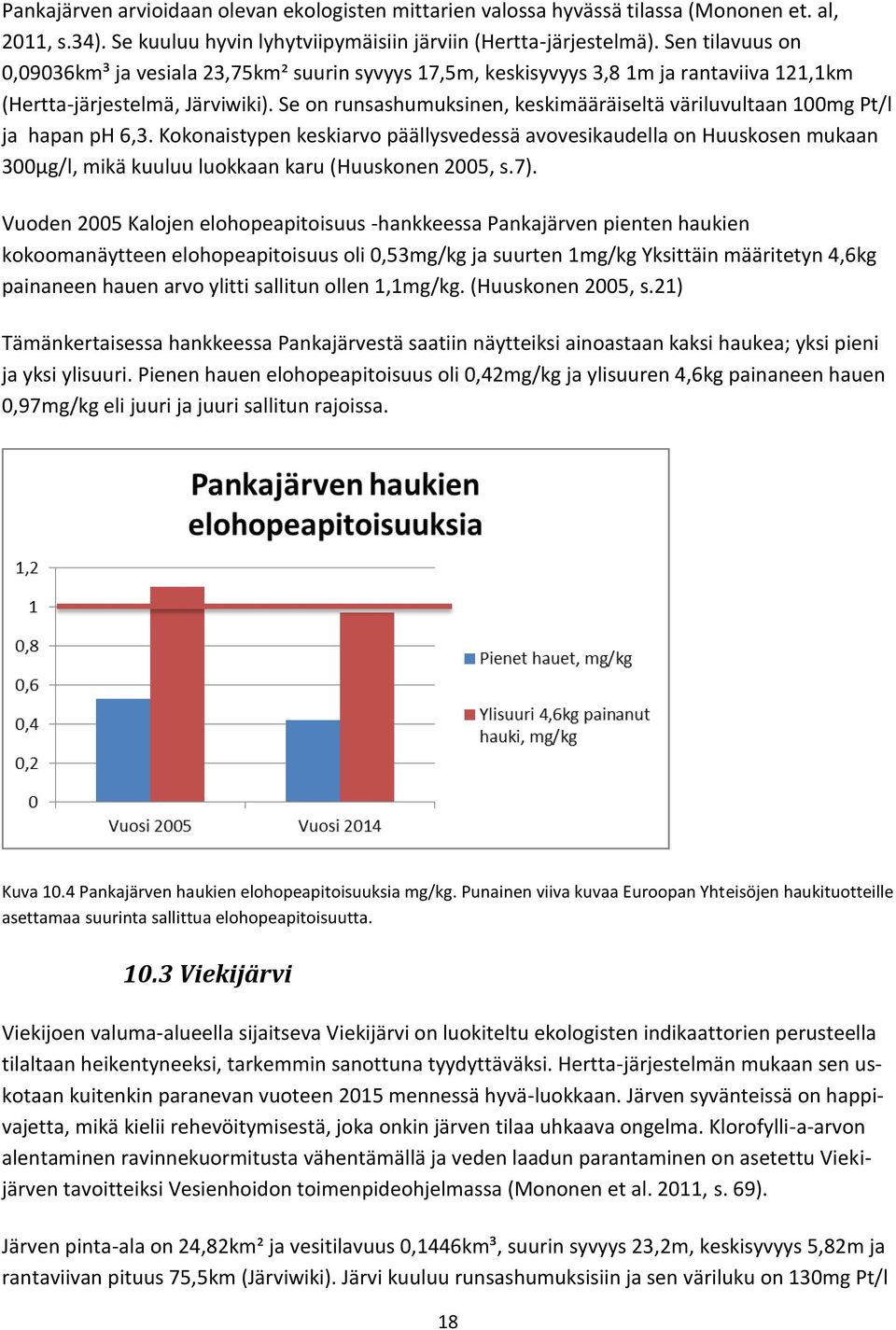 Se on runsashumuksinen, keskimääräiseltä väriluvultaan 100mg Pt/l ja hapan ph 6,3.