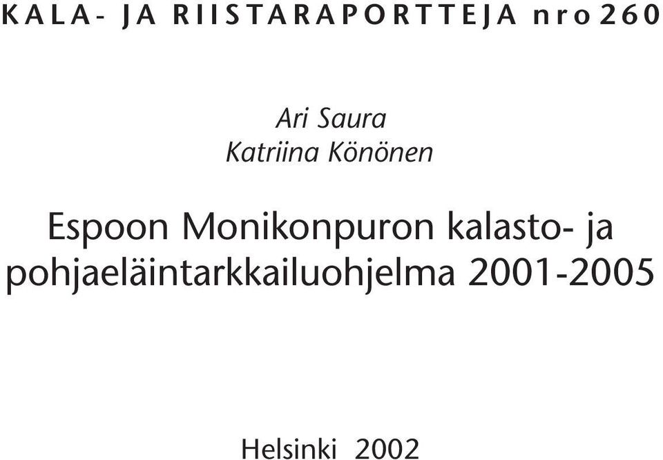 Monikonpuron kalasto- ja