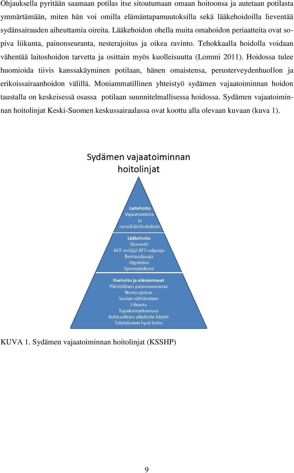 Tehokkaalla hoidolla voidaan vähentää laitoshoidon tarvetta ja osittain myös kuolleisuutta (Lommi 2011).