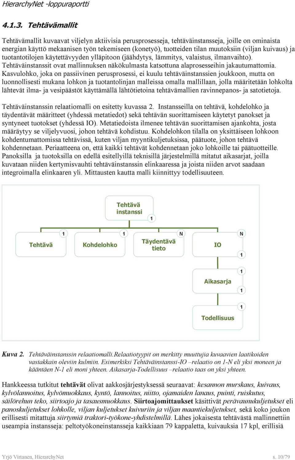 Kasvulohko, joka on passvnen perusprosess, e kuulu tehtävänstanssen joukkoon, mutta on luonnollsest mukana lohkon ja tuotantolnjan mallessa omalla mallllaan, jolla määrtetään lohkolta lähtevät lma-