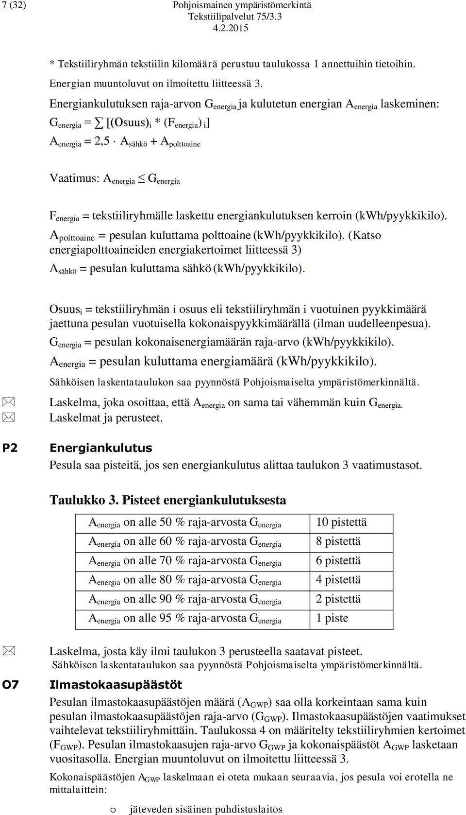 energia = tekstiiliryhmälle laskettu energiankulutuksen kerroin (kwh/pyykkikilo). A polttoaine = pesulan kuluttama polttoaine (kwh/pyykkikilo).