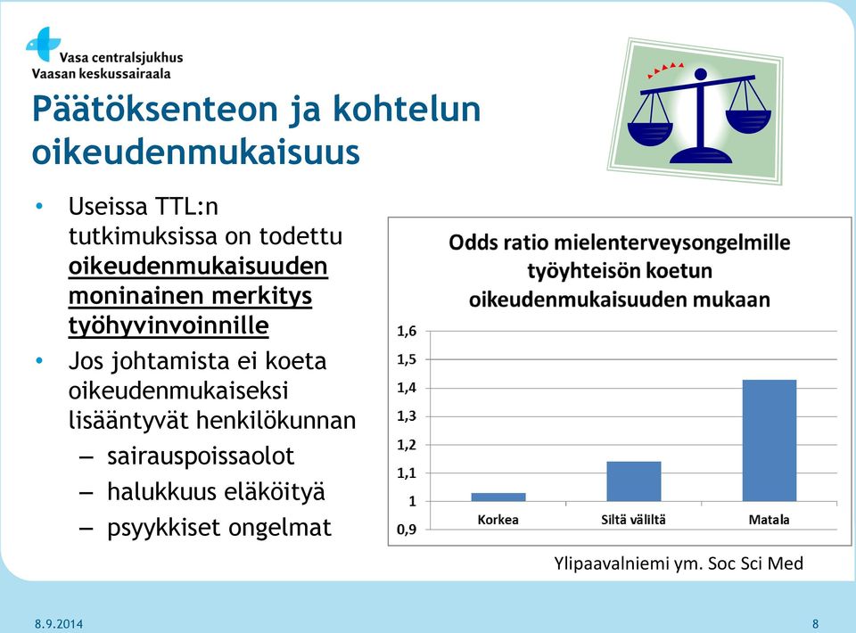 johtamista ei koeta oikeudenmukaiseksi lisääntyvät henkilökunnan