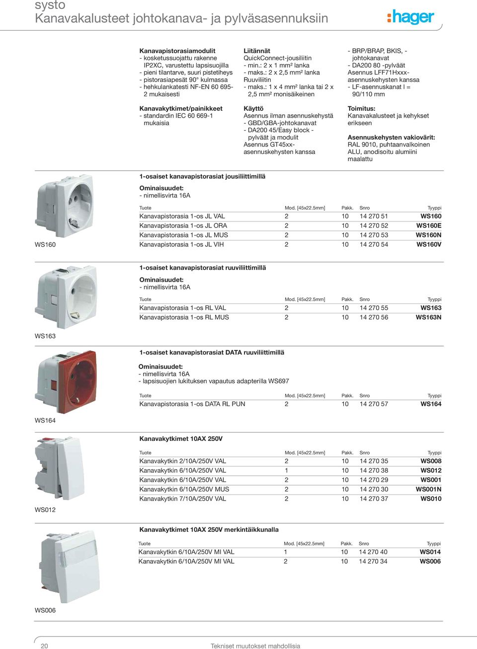 : 2 x 2,5 mm² lanka Ruuviliitin - maks.