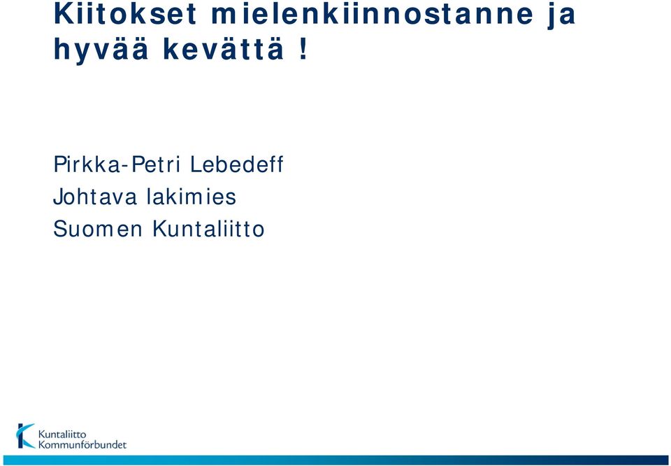hyvää kevättä!