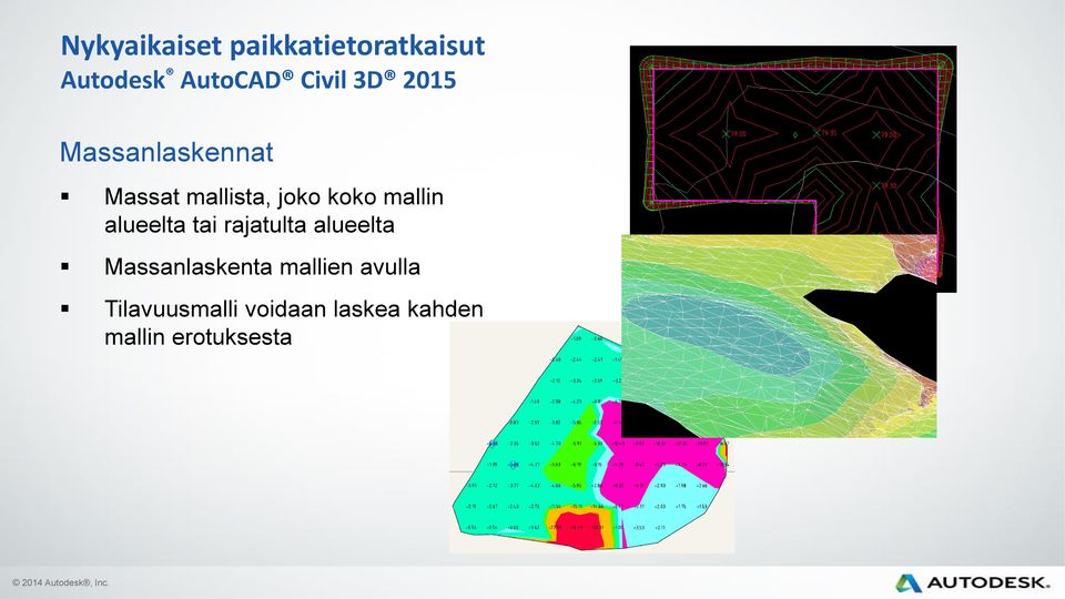 rajatulta alueelta Massanlaskenta mallien avulla