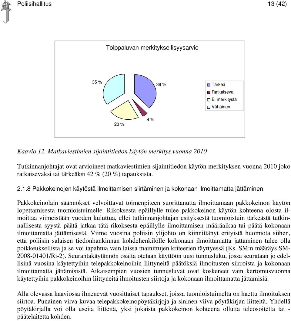 tapauksista. 2.1.