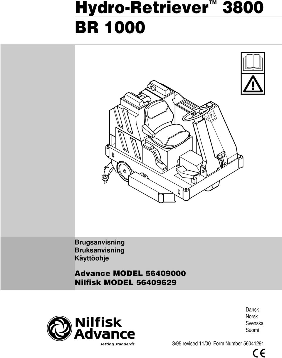 56409000 Nilfisk MODEL 56409629 Dansk Norsk