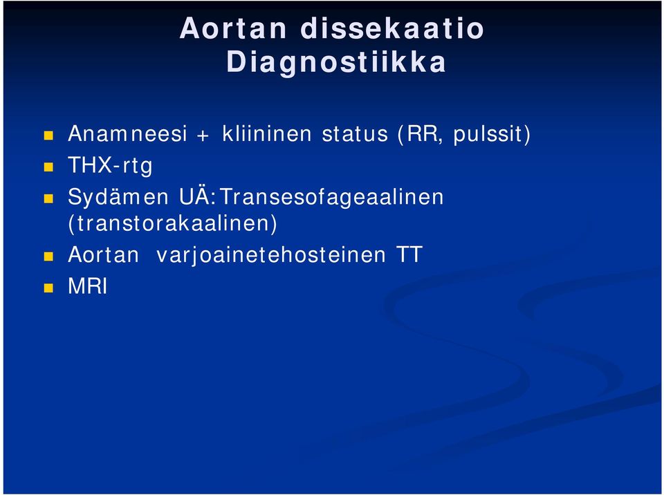 Sydämen UÄ:Transesofageaalinen