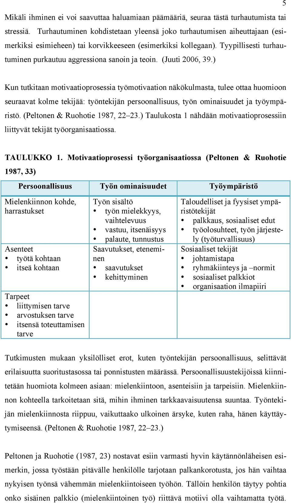 Tyypillisesti turhautuminen purkautuu aggressiona sanoin ja teoin. (Juuti 2006, 39.