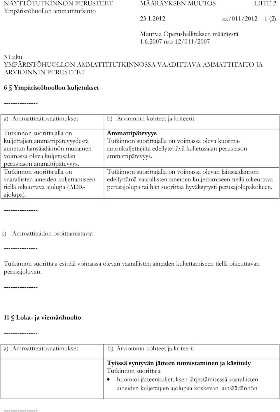 kriteerit Tutkinnon suorittajalla on kuljettajien ammattipätevyydestä annetun lainsäädännön mukainen voimassa oleva kuljetusalan perustason ammattipätevyys.