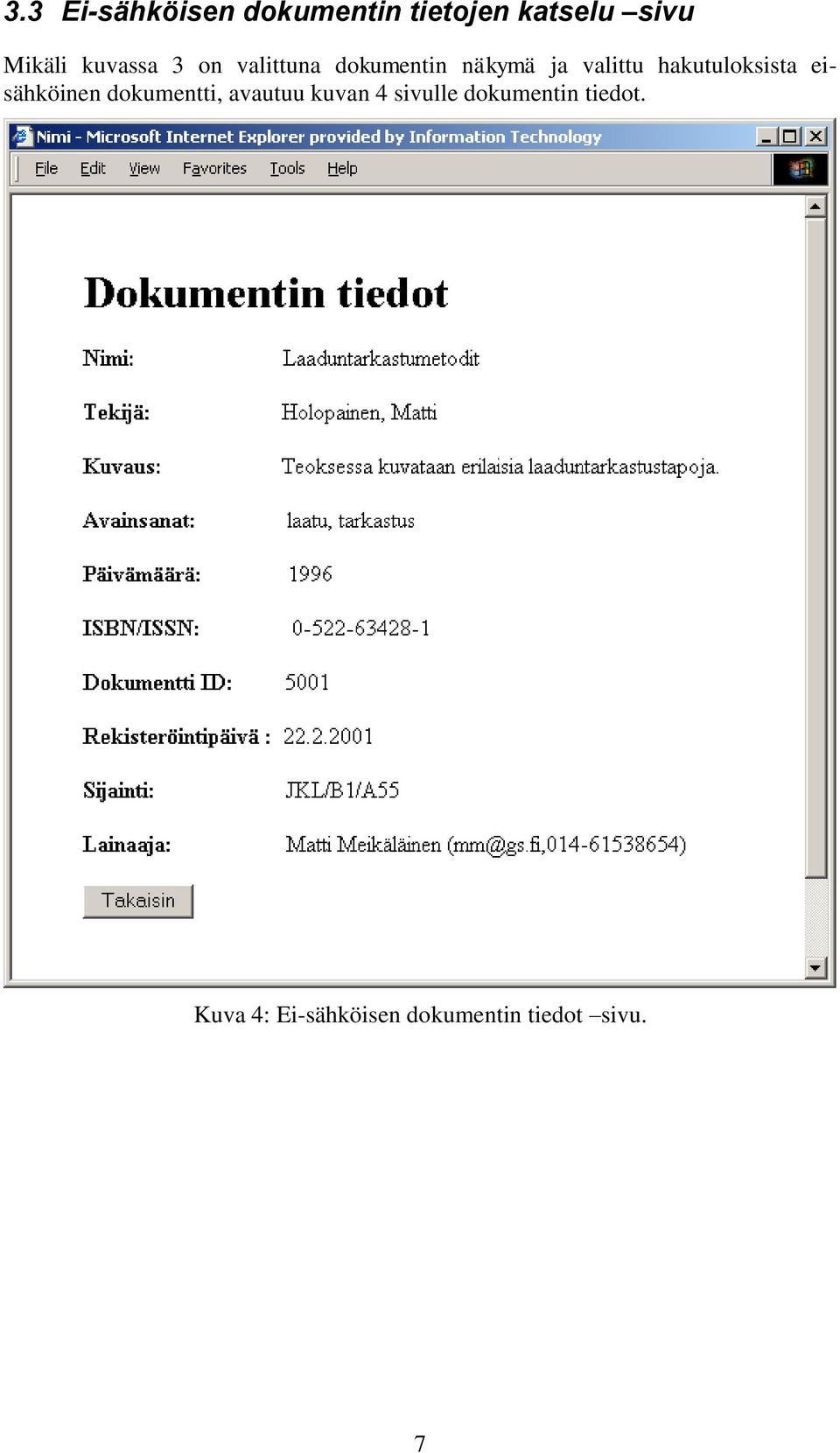 hakutuloksista eisähköinen dokumentti, avautuu kuvan 4