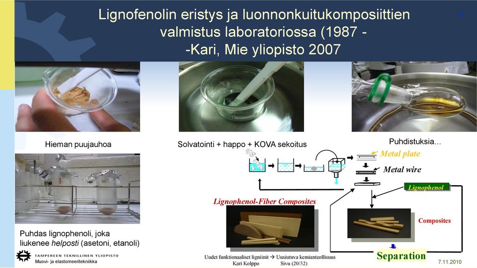 Metal plate Metal wire Lignophenol-Fiber Composites Lignophenol Puhdas lignophenoli, joka