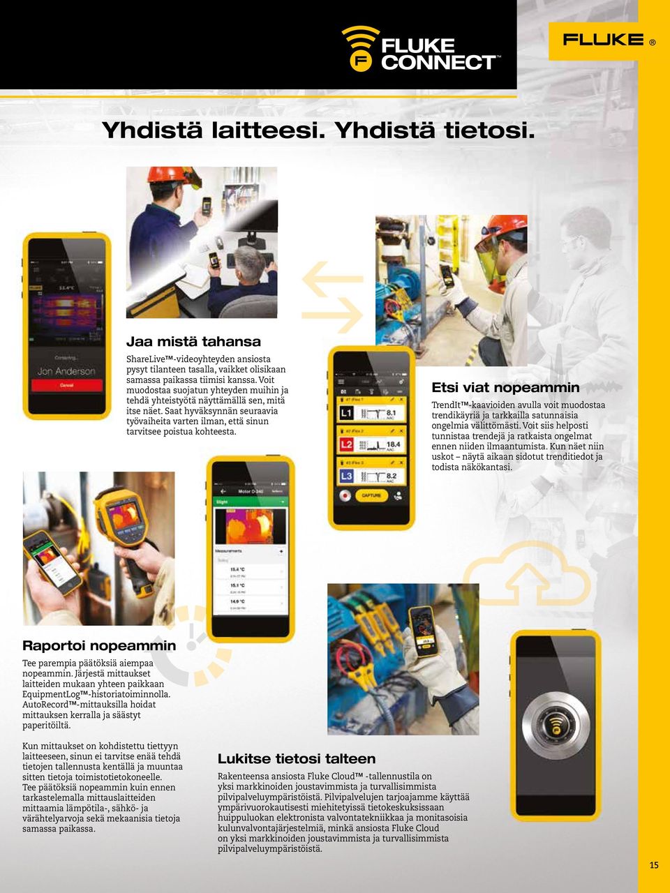 Etsi viat nopeammin TrendIt -kaavioiden avulla voit muodostaa trendikäyriä ja tarkkailla satunnaisia ongelmia välittömästi.