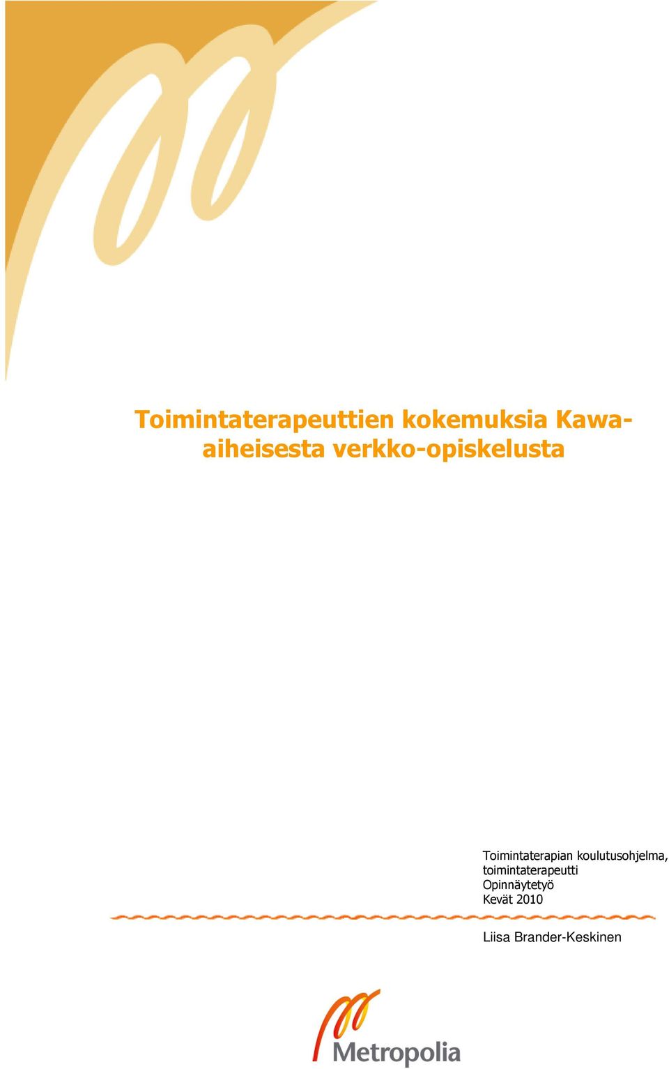 Toimintaterapian koulutusohjelma,