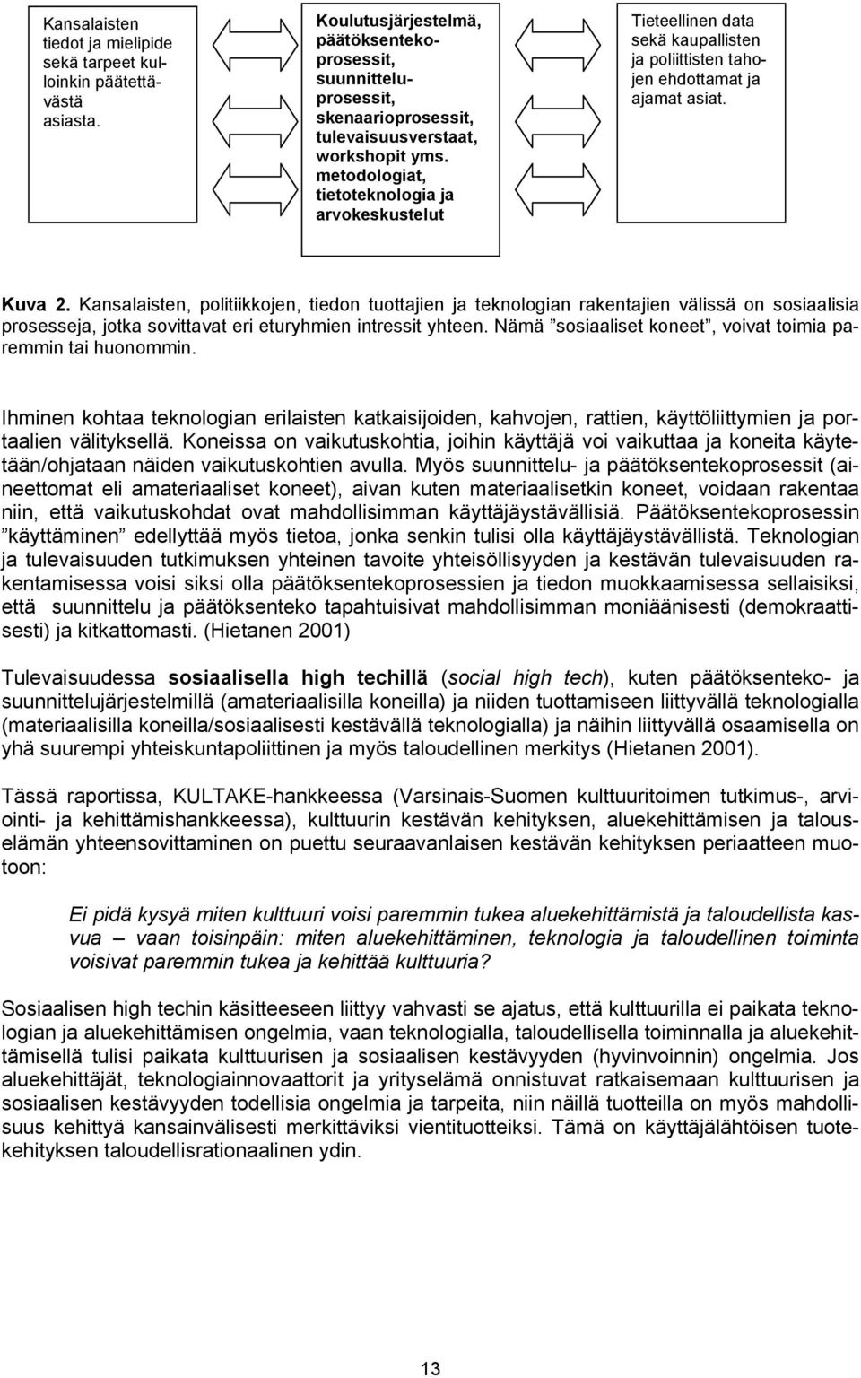 metodologiat, tietoteknologia ja arvokeskustelut Tieteellinen data sekä kaupallisten ja poliittisten tahojen ehdottamat ja ajamat asiat. Kuva 2.