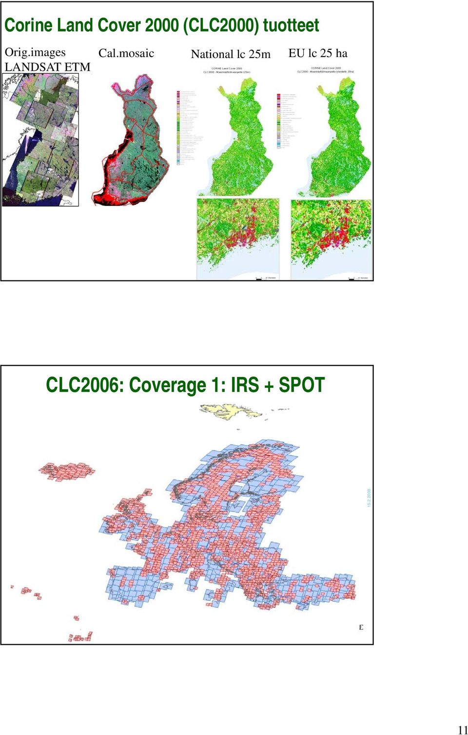 images LANDSAT ETM Cal.