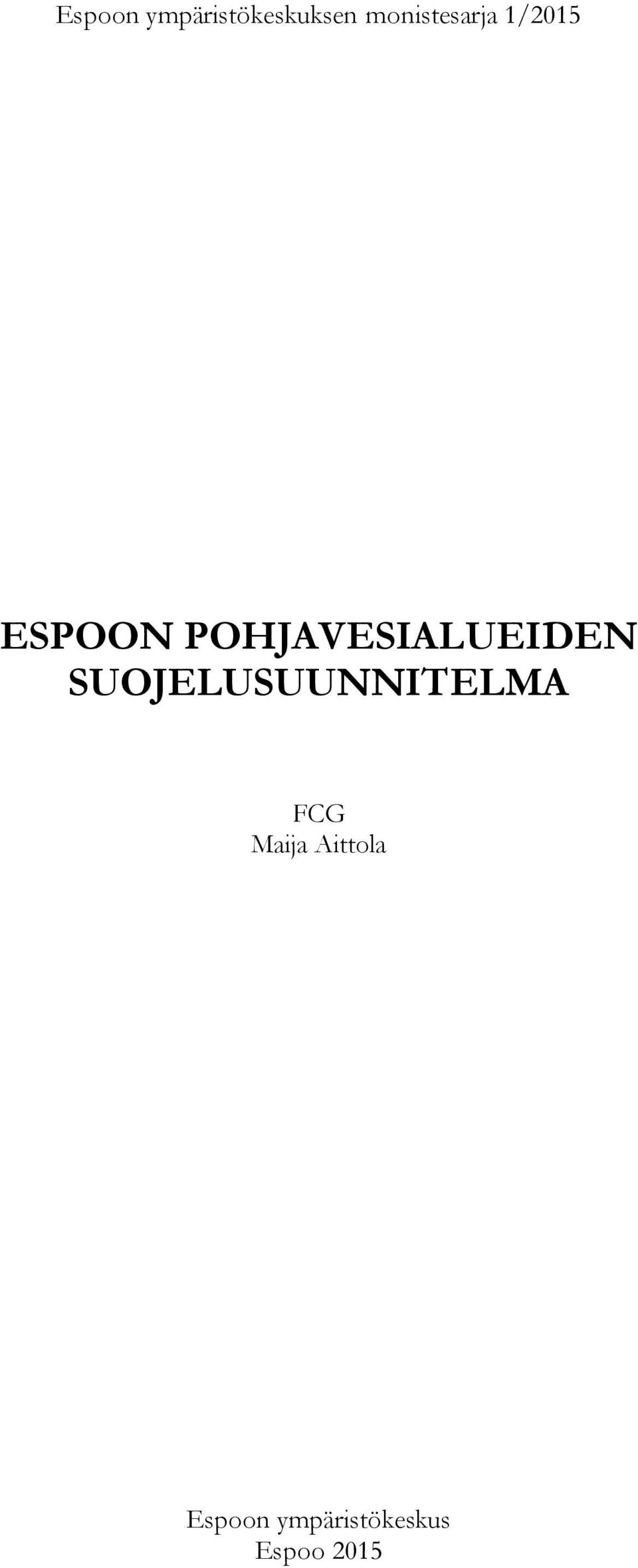 POHJAVESIALUEIDEN