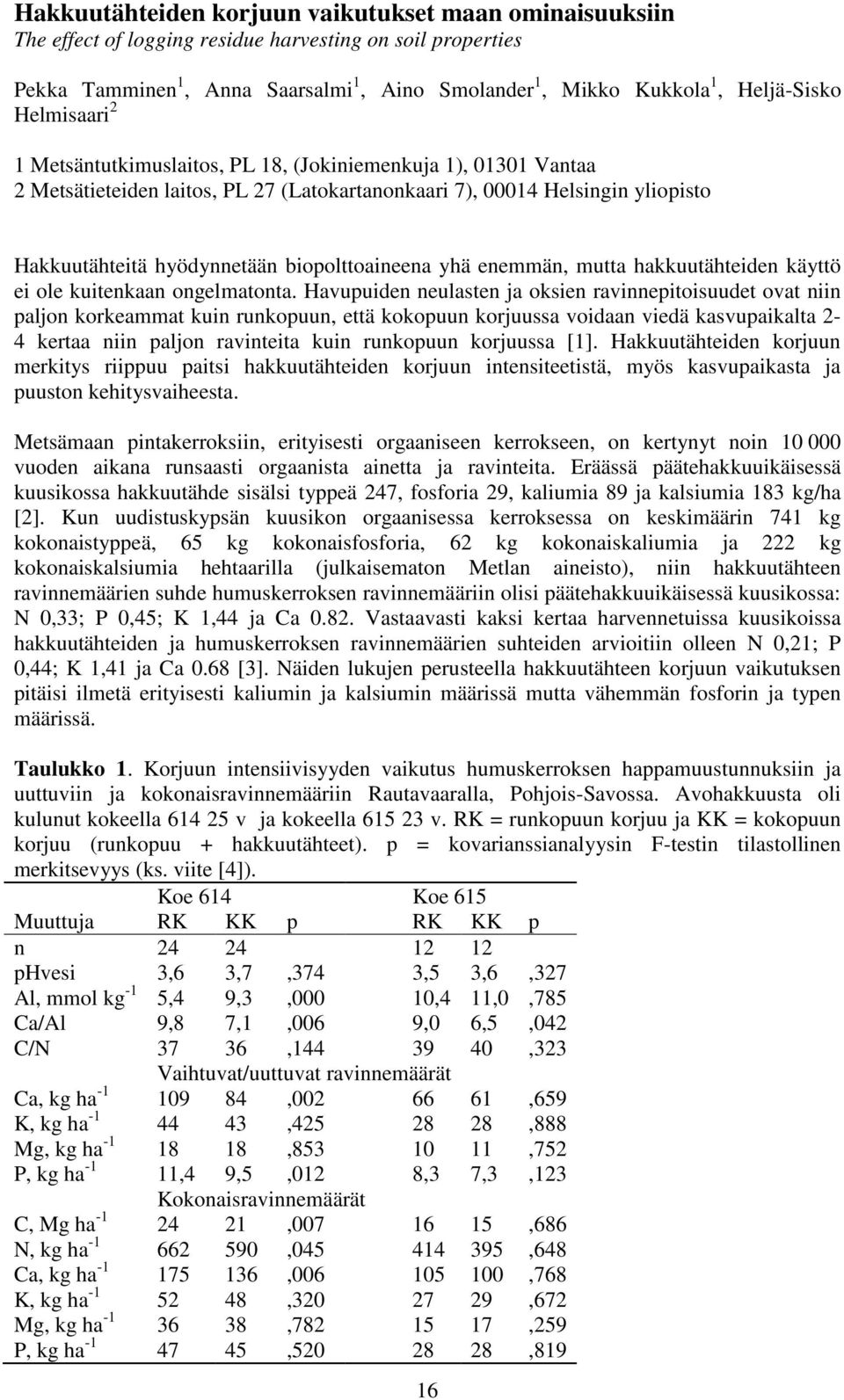 biopolttoaineena yhä enemmän, mutta hakkuutähteiden käyttö ei ole kuitenkaan ongelmatonta.