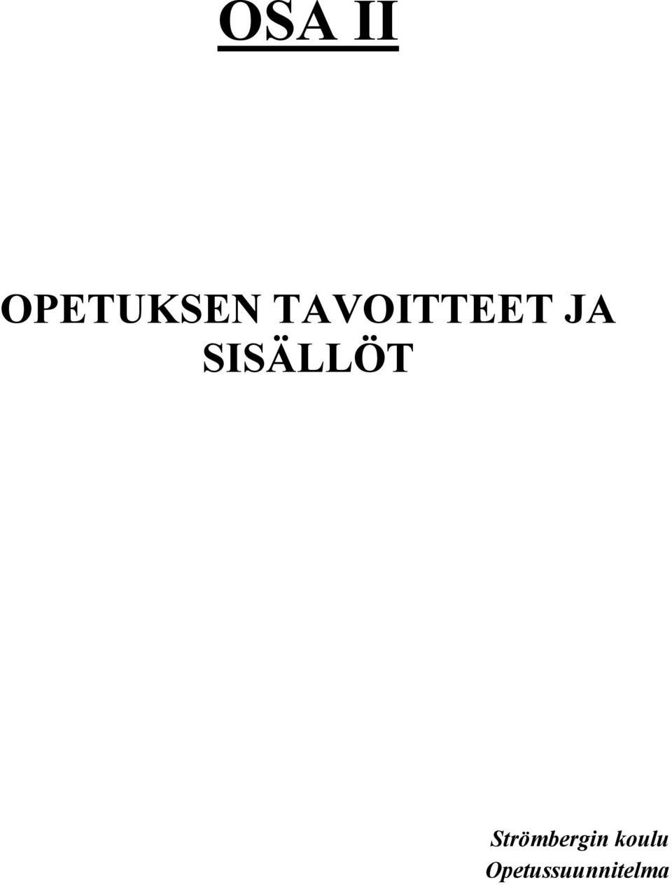 SISÄLLÖT