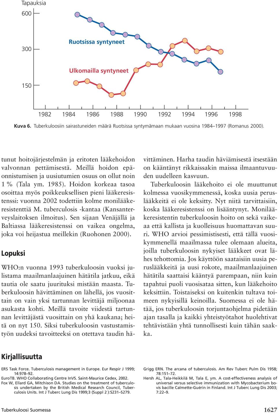 Meillä hoidon epäonnistumisen ja uusiutumien osuus on ollut noin 1 % (Tala ym. 1985).