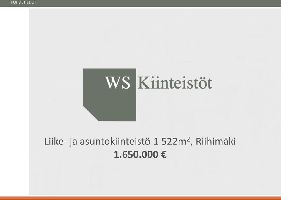 asuntokiinteistö