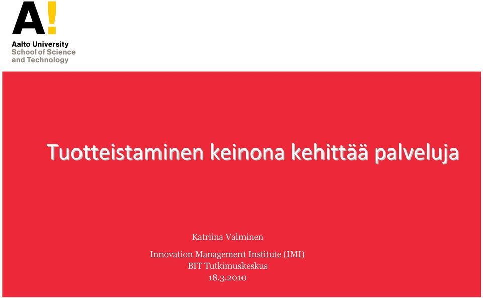 Valminen Innovation Management