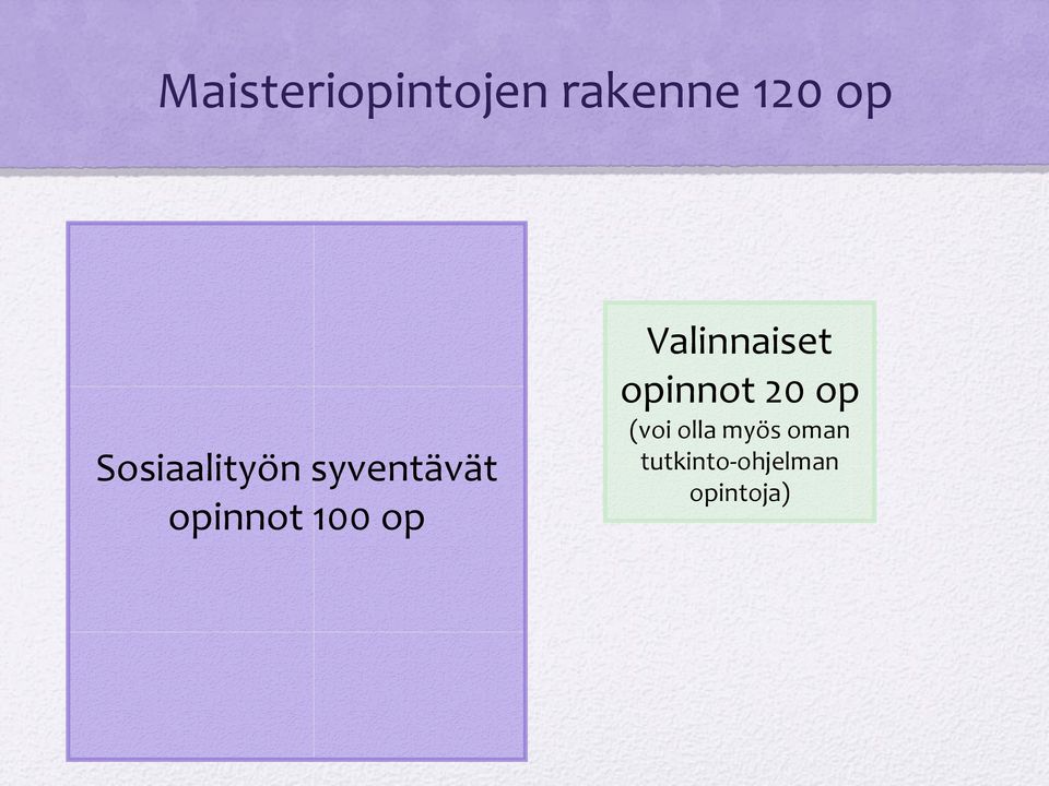 op Valinnaiset opinnot 20 op (voi