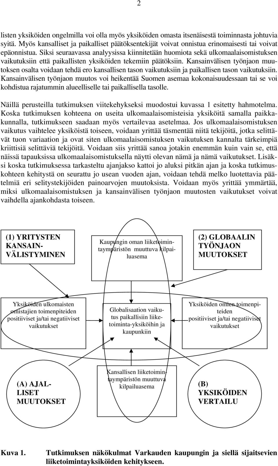 Siksi seuraavassa analyysissa kiinnitetään huomiota sekä ulkomaalaisomistuksen vaikutuksiin että paikallisten yksiköiden tekemiin päätöksiin.