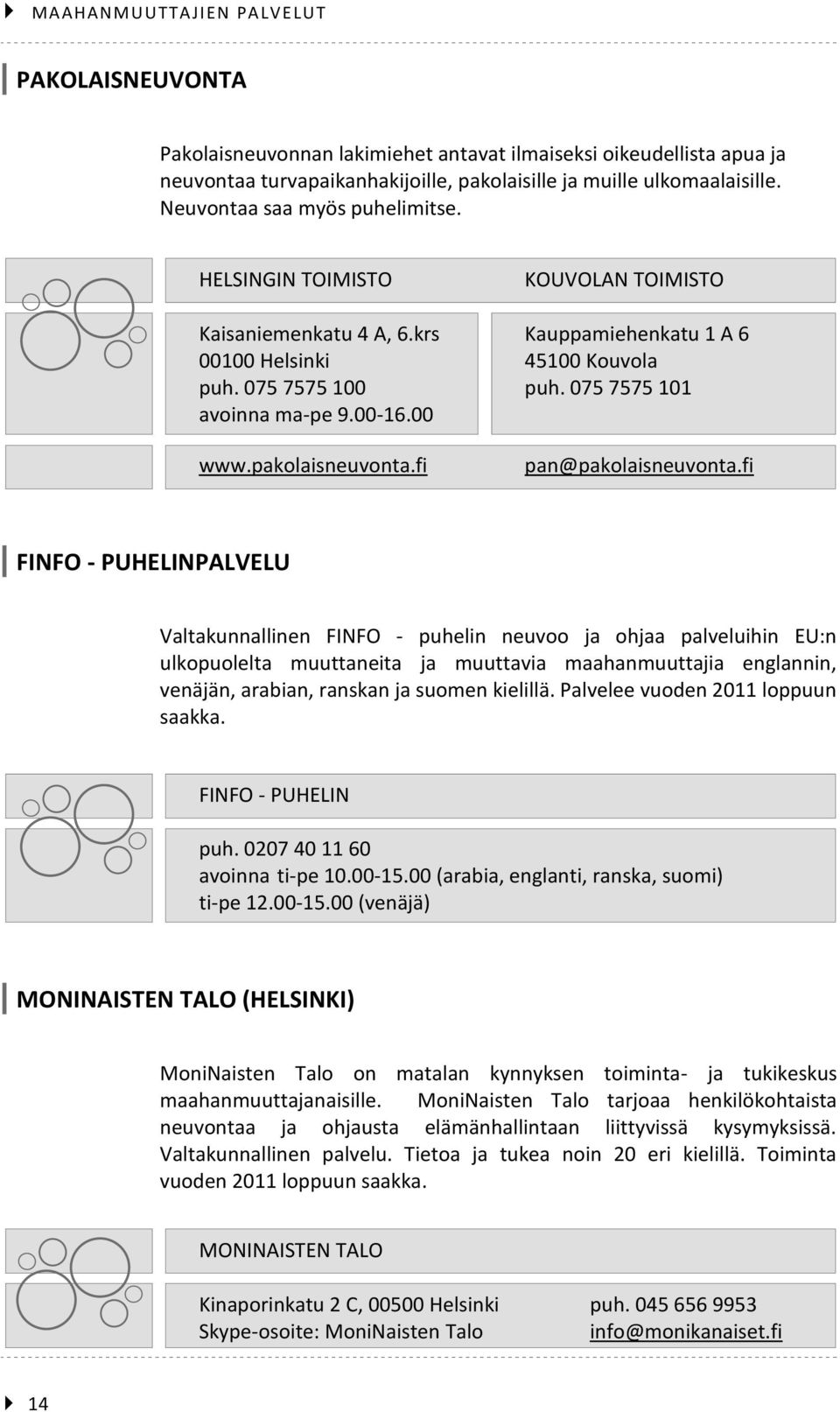 00-16.00 www.pakolaisneuvonta.fi pan@pakolaisneuvonta.