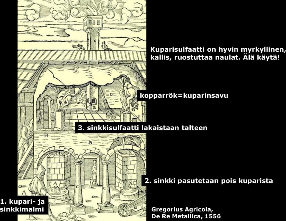 sinkkisulfaatti lakaistaan talteen 2.