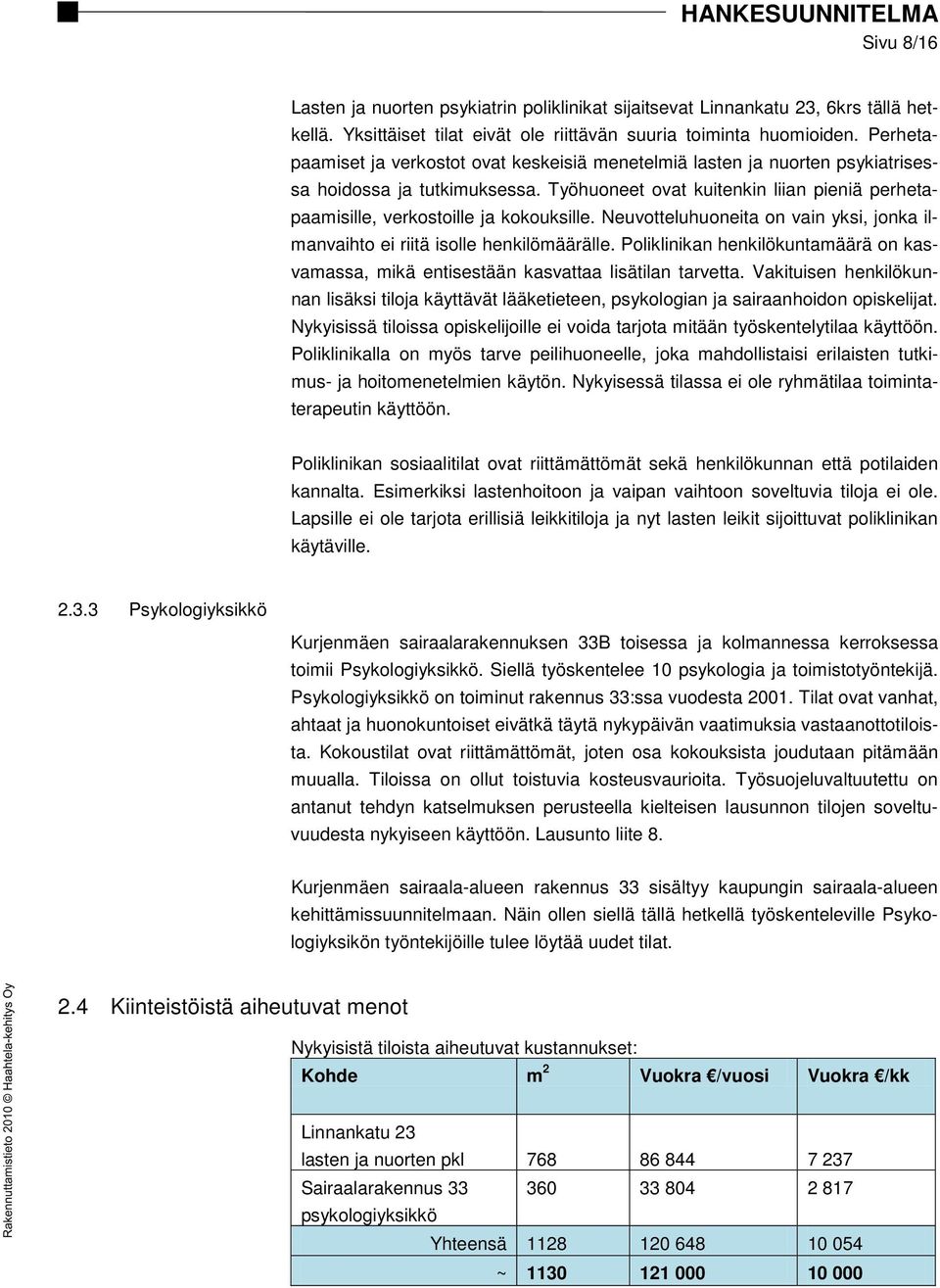 Työhuoneet ovat kuitenkin liian pieniä perhetapaamisille, verkostoille ja kokouksille. Neuvotteluhuoneita on vain yksi, jonka ilmanvaihto ei riitä isolle henkilömäärälle.