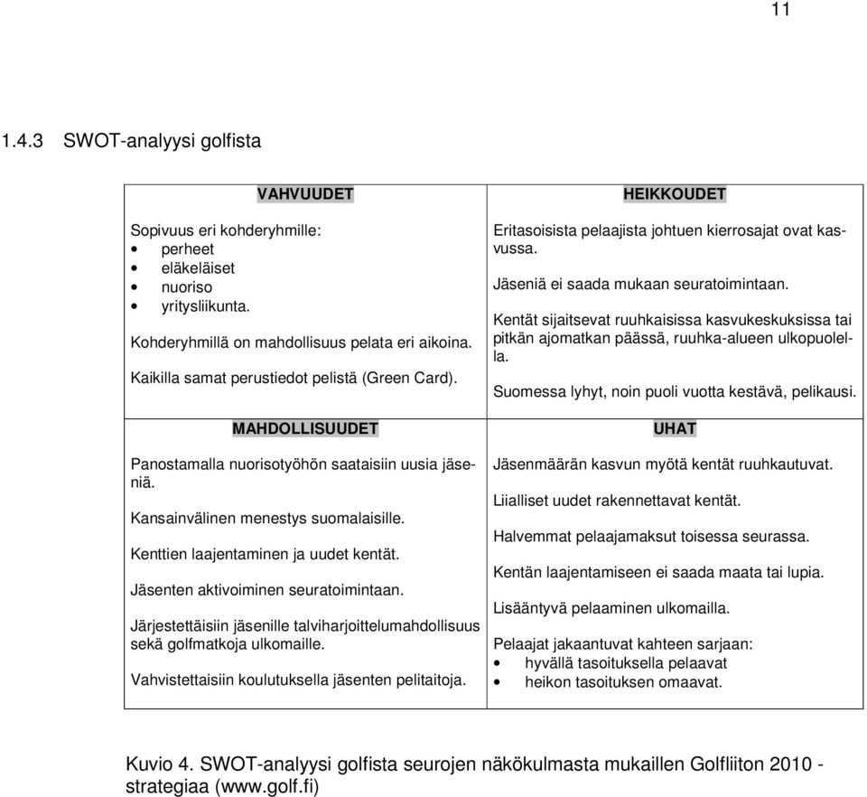 Jäsenten aktivoiminen seuratoimintaan. Järjestettäisiin jäsenille talviharjoittelumahdollisuus sekä golfmatkoja ulkomaille. Vahvistettaisiin koulutuksella jäsenten pelitaitoja.