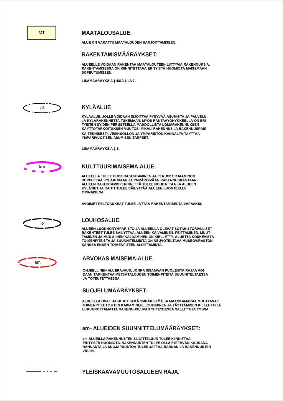 at KYLÄALUE KYLÄALUE, JOLLE VOIDAAN SIJOITTAA PYSYVÄÄ ASUMISTA JA PALVELU- JA KYLÄRAKENNETTA TUKEMAAN.