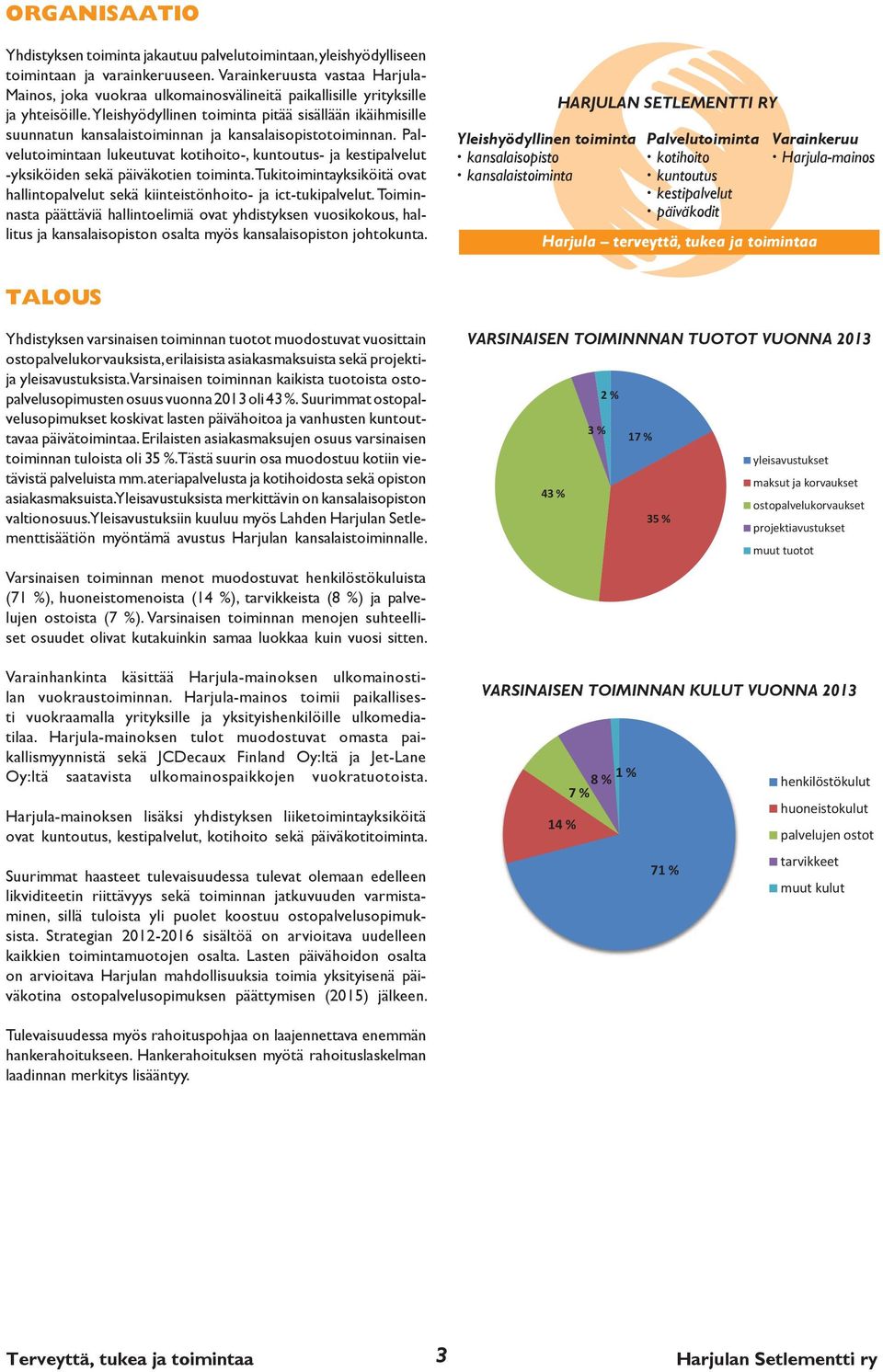 Yleishyödyllinen toiminta pitää sisällään ikäihmisille suunnatun kansalaistoiminnan ja kansalaisopistotoiminnan.